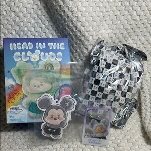 Miniso Disney Mickey Head in the Clouds Vinyl Face Plush Pendant